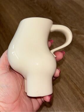 Vintage Barbara Dale Maternity Mug - Nude Pregnant Belly Figural Ceramic Cup 8oz